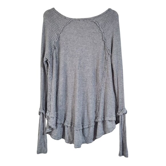Free People x We the Free Gray Laguna Waffle Thermal Top - XS - Picture 2 of 7